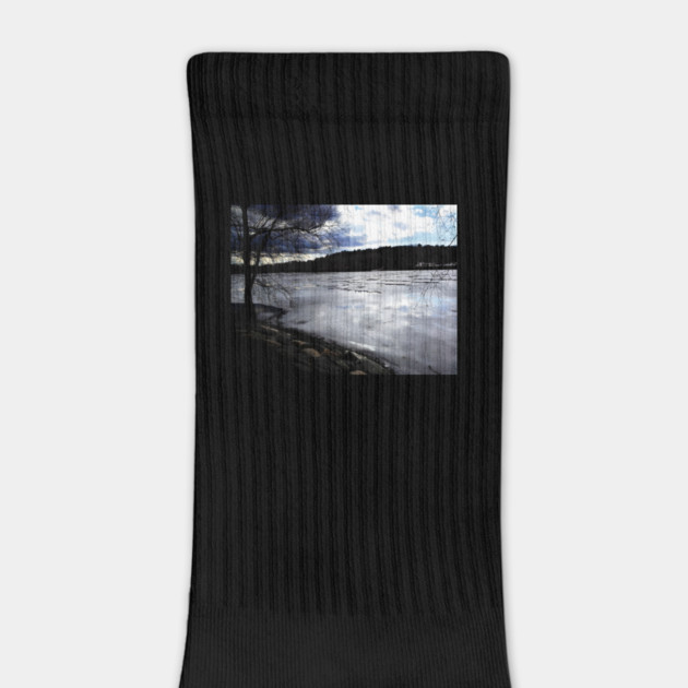 Frozen Jamaica Pond, Jamaica Plains by H. R. Sinclair