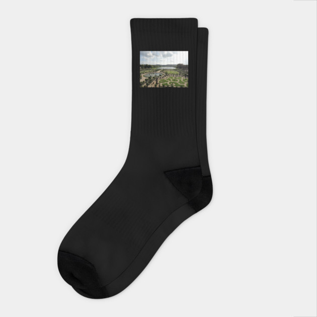 Gardens of Versailles Socks by H. R. Sinclair