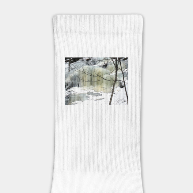 Frozen Waterfall, yellow by H. R. Sinclair