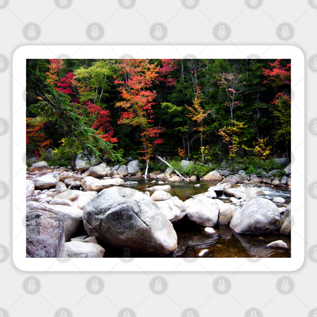 Kancamagus Highway in Autumn Sticker by H. R. Sinclair