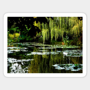 Monet's Lily Pond, Giverny, France Sticker