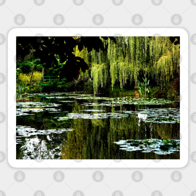 Monet's Lily Pond, Giverny, France Sticker by H. R. Sinclair