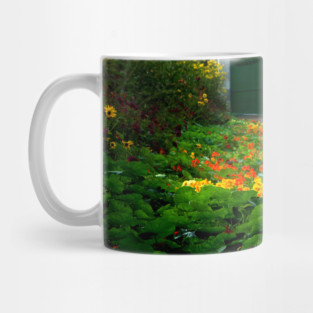 Nasturtiums in Monet's Garden, Giverny, France Mug