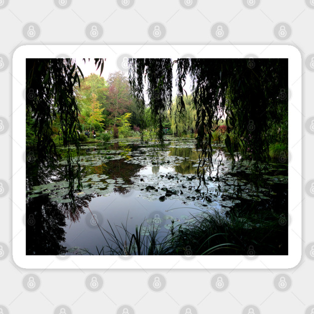 Monet's Lily Pond, Giverny, France Sticker by H. R. Sinclair