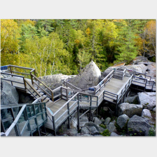 Polar Caves Walkway, Plymouth, New Hampshire Posters and Art