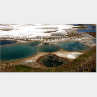 Blue Hot Springs Yellowstone Posters and Art