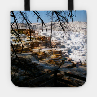 Limestone Terrace Mammoth Hot Spring Yellowstone Tote