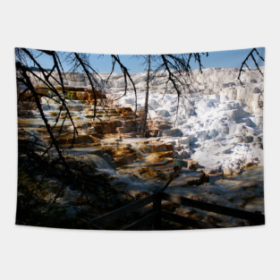 Limestone Terrace Mammoth Hot Spring Yellowstone Tapestry