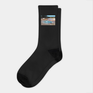 Abyss Pool Hot Springs Yellowstone National Park Socks
