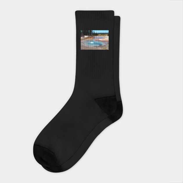 Abyss Pool Hot Springs Yellowstone National Park Socks by H. R. Sinclair