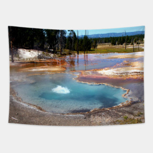 Abyss Pool Hot Springs Yellowstone National Park Tapestry