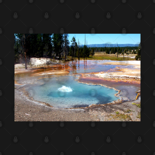 Abyss Pool Hot Springs Yellowstone National Park by H. R. Sinclair