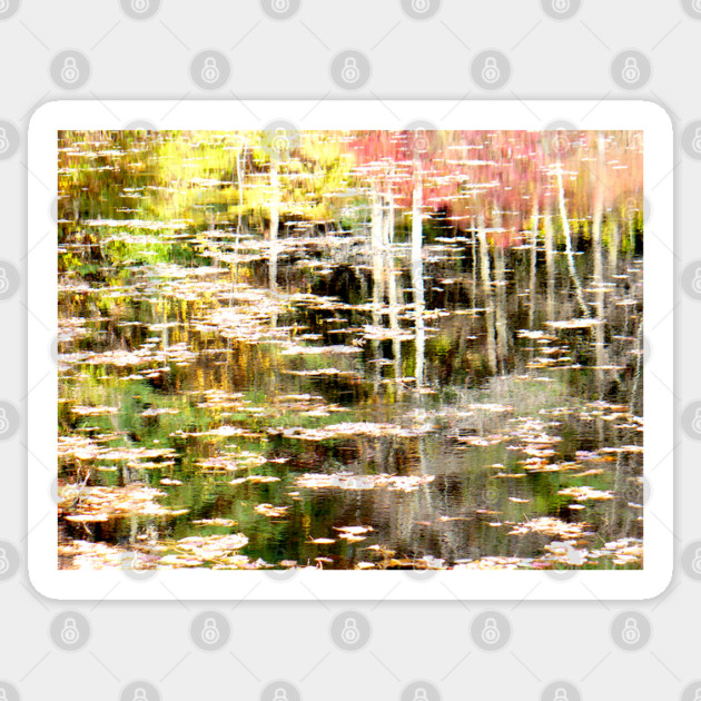 Side Bog at Walden Pond Sticker by H. R. Sinclair