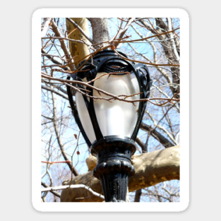 Lamp Post New York Central Park Sticker