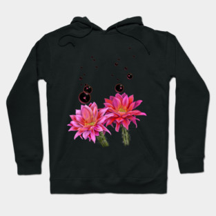 Colorful Cactus Flowers with Bubbles Hoodie