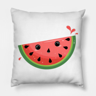 Shocked Kawaii Watermelon Pillow