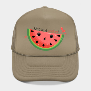 Cute Watermelon Pun, One in a melon! Hat