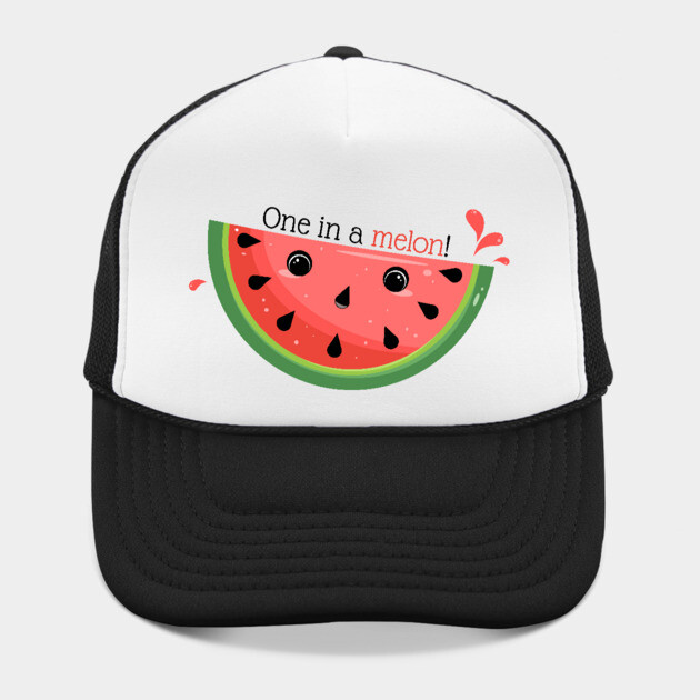 Cute Watermelon Pun, One in a melon! by H. R. Sinclair