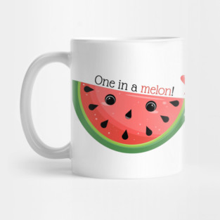 Cute Watermelon Pun, One in a melon! Mug