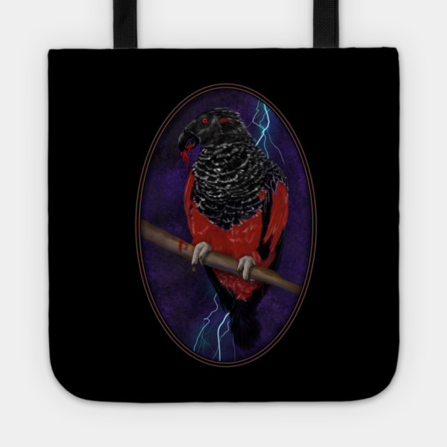 Dracula Parrot Tote by H. R. Sinclair