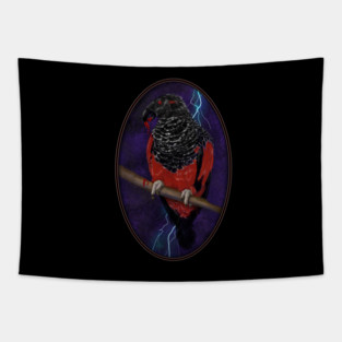 Dracula Parrot Tapestry