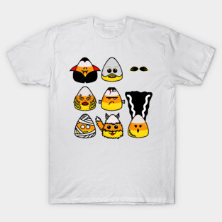 Classic Hollywood Monsters Candy Corn T-Shirt