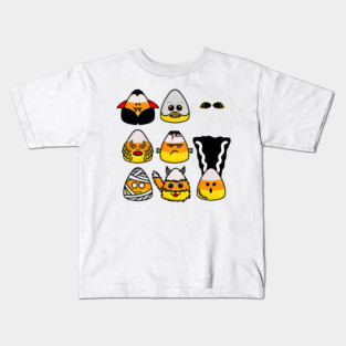 Classic Hollywood Monsters Candy Corn Kids T-Shirt