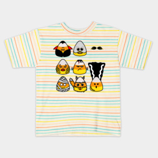 Classic Hollywood Monsters Candy Corn Kids T-Shirt