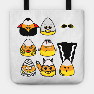 Classic Hollywood Monsters Candy Corn Tote