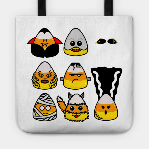 Classic Hollywood Monsters Candy Corn Tote by H. R. Sinclair