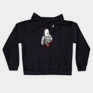 Space Horror, spacesuit Kids Hoodie