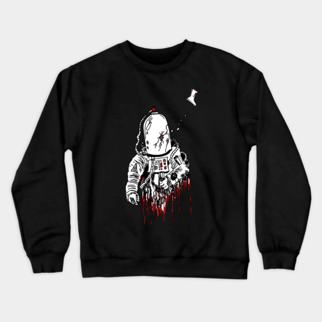 Space Horror, spacesuit Crewneck Sweatshirt by H. R. Sinclair