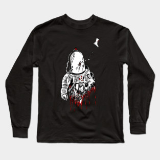 Space Horror, spacesuit Long Sleeve T-Shirt
