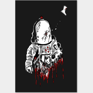 Space Horror, spacesuit Posters and Art