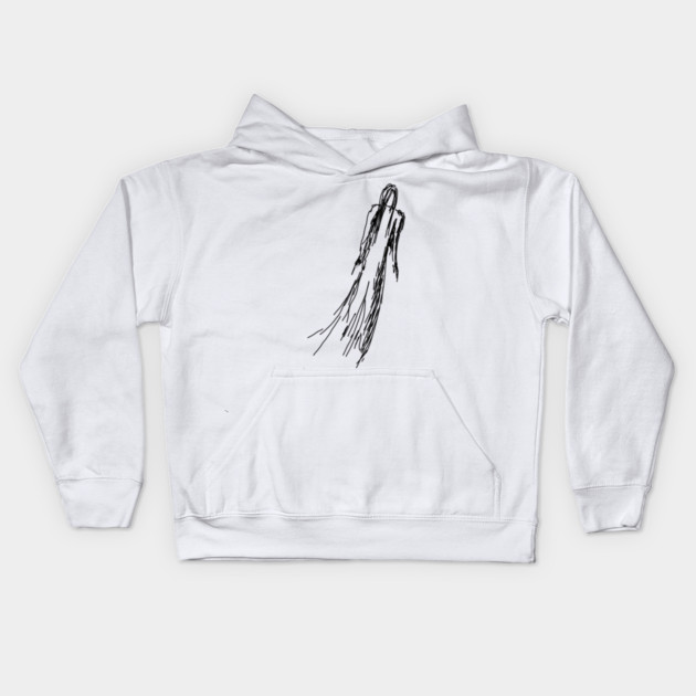 Ghostly Woman Kids Hoodie by H. R. Sinclair