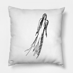 Ghostly Woman Pillow