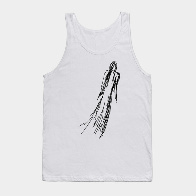 Ghostly Woman Tank Top by H. R. Sinclair