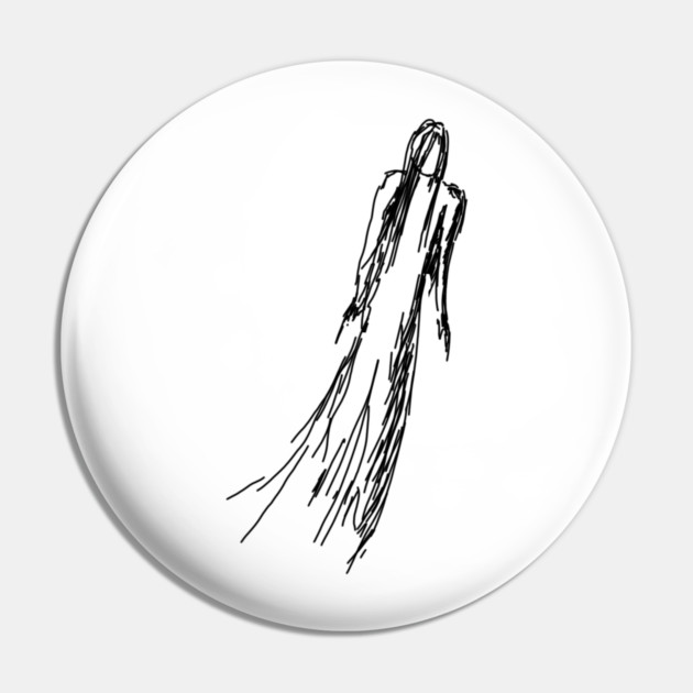 Ghostly Woman Pin by H. R. Sinclair