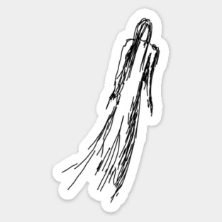 Ghostly Woman Sticker