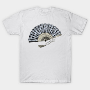 Victorian Fan Illustration T-Shirt
