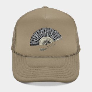 Victorian Fan Illustration Hat