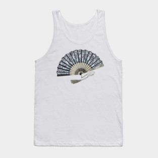 Victorian Fan Illustration Tank Top