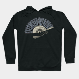 Victorian Fan Illustration Hoodie