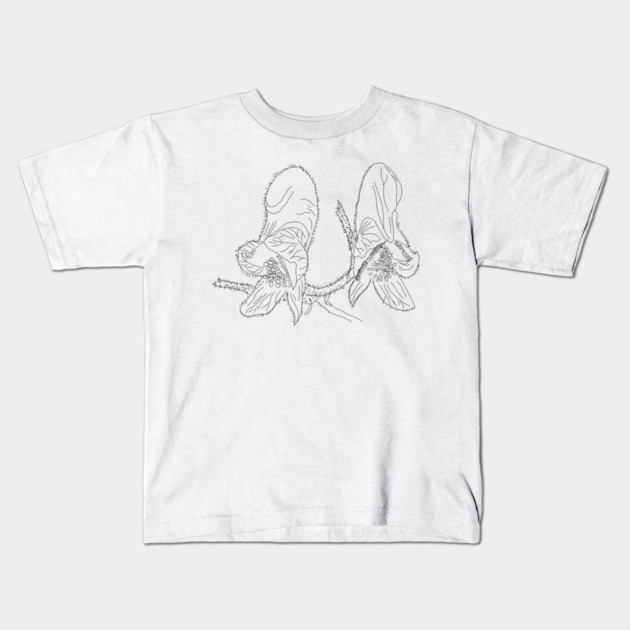 Monkshood Illustration Kids T-Shirt by H. R. Sinclair