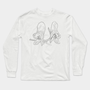 Monkshood Illustration Long Sleeve T-Shirt