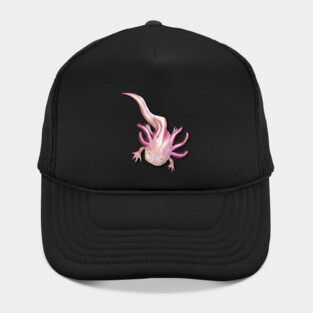 Illustrated Albino Axolotl Hat