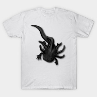Illustrated Melanoid Axolotl T-Shirt