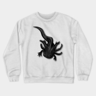 Illustrated Melanoid Axolotl Crewneck Sweatshirt