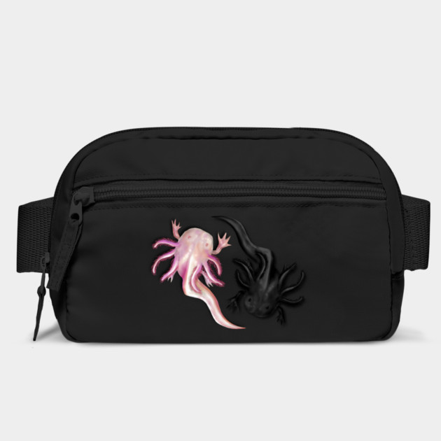 Black and White Axolotls Art by H. R. Sinclair