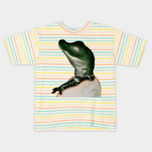 Cute Baby Alligator Digital Art Kids T-Shirt